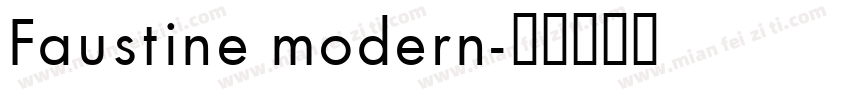 Faustine modern字体转换